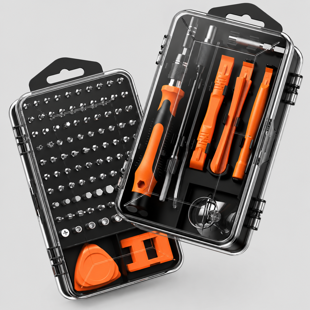 115PCS Precision Screwdriver Set, Magnetic Electronics Repair Tool Kit with 98 S2 Steel Bits, Extension Rod, Tweezers, Pry Bars and Opening Picks, High Hardness Screwdriver Repair Tool Kit for Phone, Laptop, Watch, Glasses, Gift for Men and Women