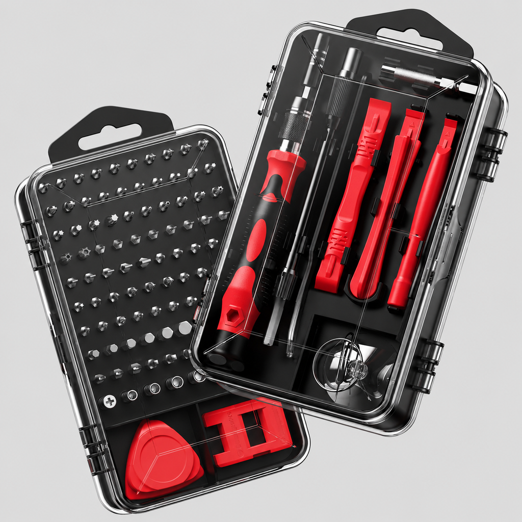 115PCS Precision Screwdriver Set, Magnetic Electronics Repair Tool Kit with 98 S2 Steel Bits, Extension Rod, Tweezers, Pry Bars and Opening Picks, High Hardness Screwdriver Repair Tool Kit for Phone, Laptop, Watch, Glasses, Gift for Men and Women