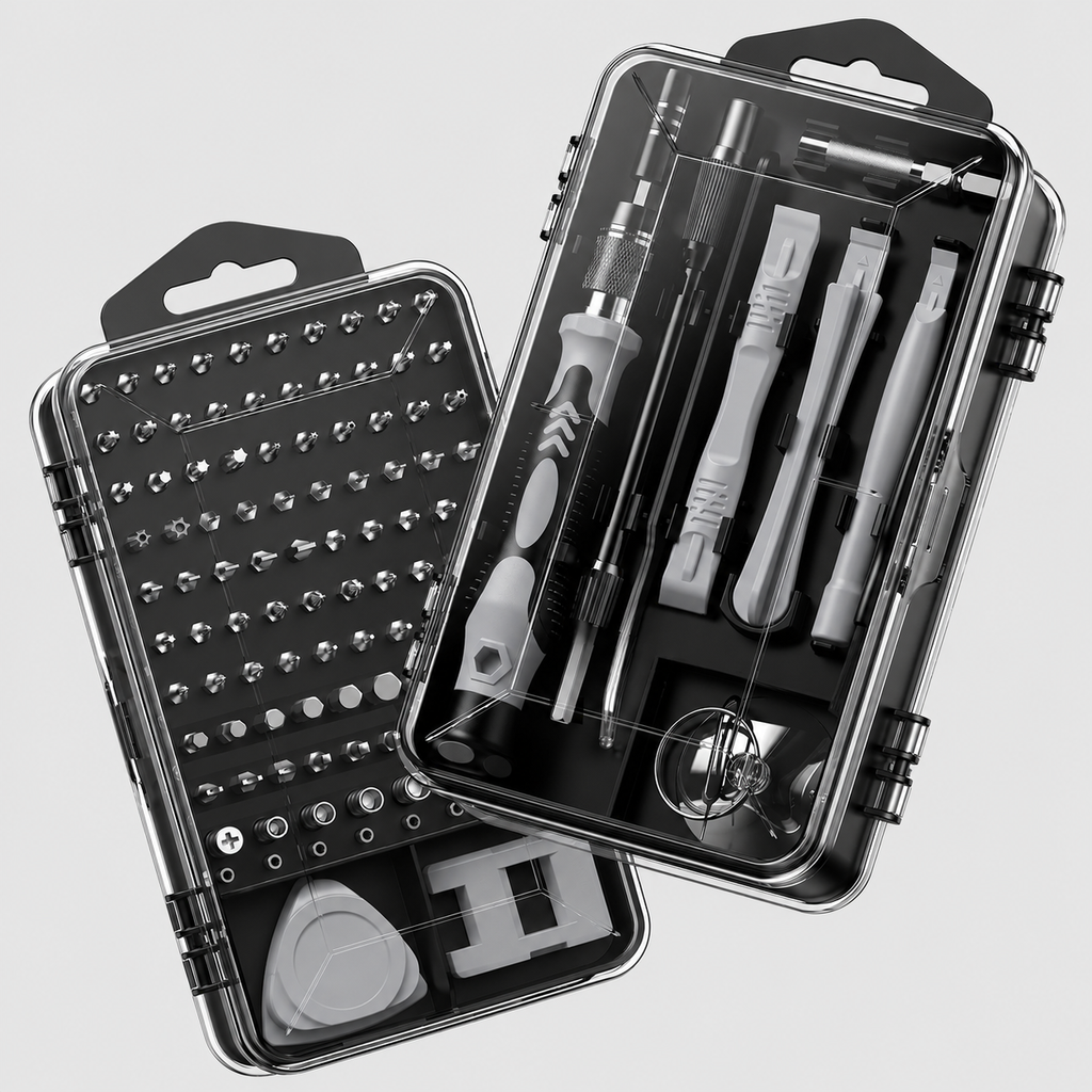 115PCS Precision Screwdriver Set, Magnetic Electronics Repair Tool Kit with 98 S2 Steel Bits, Extension Rod, Tweezers, Pry Bars and Opening Picks, High Hardness Screwdriver Repair Tool Kit for Phone, Laptop, Watch, Glasses, Gift for Men and Women