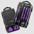 115PCS Precision Screwdriver Set, Magnetic Electronics Repair Tool Kit with 98 S2 Steel Bits, Extension Rod, Tweezers, Pry Bars and Opening Picks, High Hardness Screwdriver Repair Tool Kit for Phone, Laptop, Watch, Glasses, Gift for Men and Women