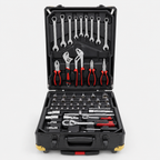 899-Piece Mechanics Tool Set with Rolling Aluminum Tool Box, Complete Household Hand Tool Kit with Sockets, Ratchet Wrenches, Combination Wrenches, Pliers and Screwdrivers for Automotive Repair, Home Maintenance and DIY Projects**