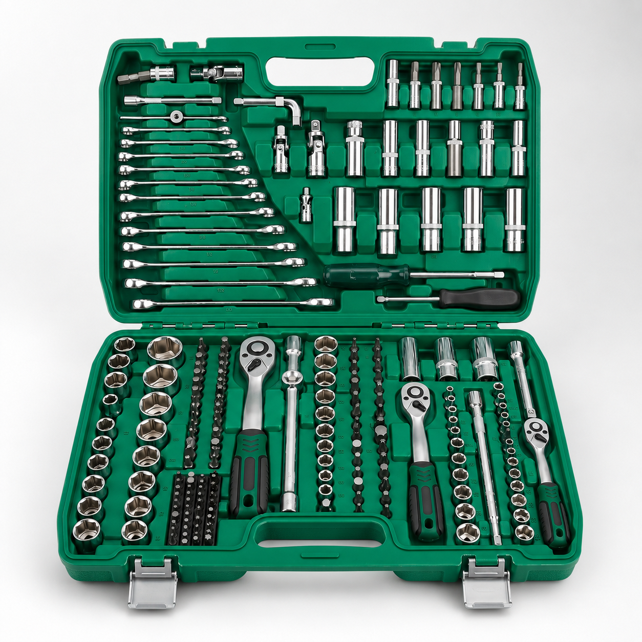 216PCS Hand Tool Set, Mechanics Tool Kit with Socket Wrench Set, Ratchets, Combination Wrenches, Screwdrivers, Bits and Extension Bars, Portable Tool Box Set for Auto Repair, Home Maintenance, Garage, DIY Projects, Gift for Men