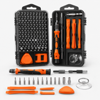 115PCS Precision Screwdriver Set, Magnetic Electronics Repair Tool Kit with 98 S2 Steel Bits, Extension Rod, Tweezers, Pry Bars and Opening Picks, High Hardness Screwdriver Repair Tool Kit for Phone, Laptop, Watch, Glasses, Gift for Men and Women